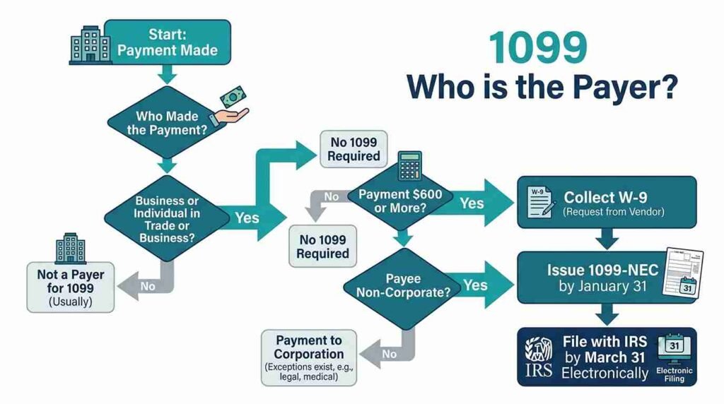 1099 Who Is the Payer Compliance Workflow Matrix