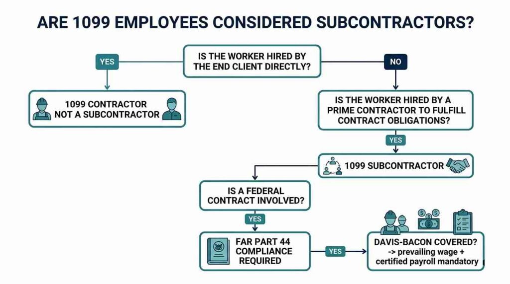 Are 1099 Employees Considered Subcontractors Compliance Workflow Matrix
