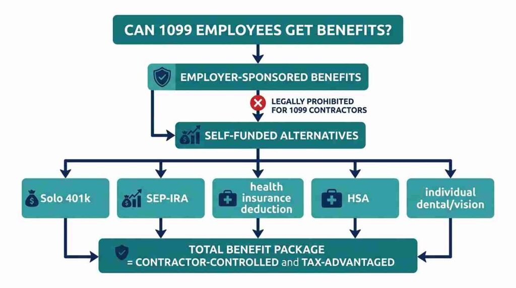 Can 1099 Employees Get Benefits 