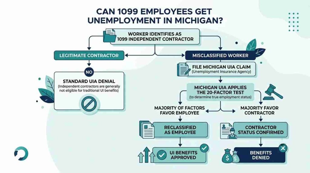 Can 1099 Employees Get Unemployment in Michigan Compliance Workflow Matrix