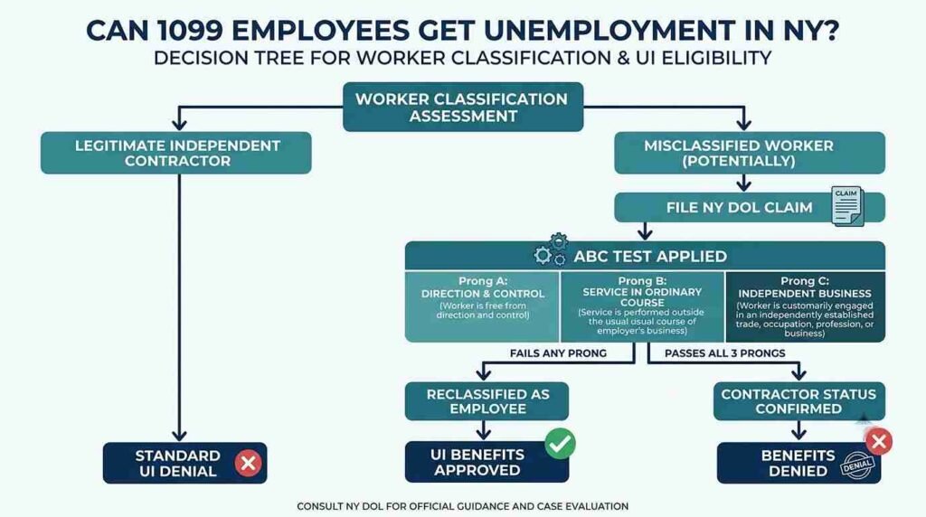Can 1099 Employees Get Unemployment in NY Compliance Workflow Matrix